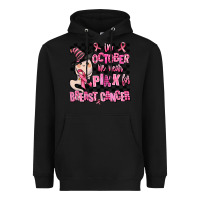 Black in october we wear pink for breast cancer Heavyweight Hoodie - AdoDesignShop