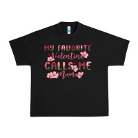 Black my favorite valentine calls me mama Urban Heavy Tee - MaliasSmallBusiness