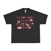 Pigment Black my favorite valentine calls me mama Urban Heavy Tee - MaliasSmallBusiness