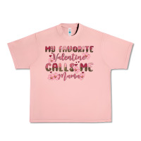 Salmon my favorite valentine calls me mama Urban Heavy Tee - MaliasSmallBusiness