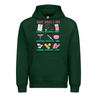 Forest Green god says i am nurse Urban Hoodie - MaliasSmallBusiness