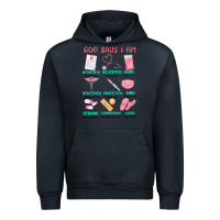 Navy god says i am nurse Urban Hoodie - MaliasSmallBusiness