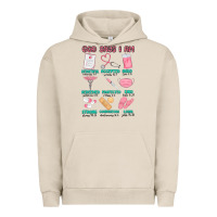 Pigment French Oak god says i am nurse Urban Hoodie - MaliasSmallBusiness