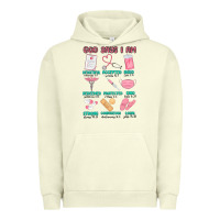 Pigment Pistachio god says i am nurse Urban Hoodie - MaliasSmallBusiness