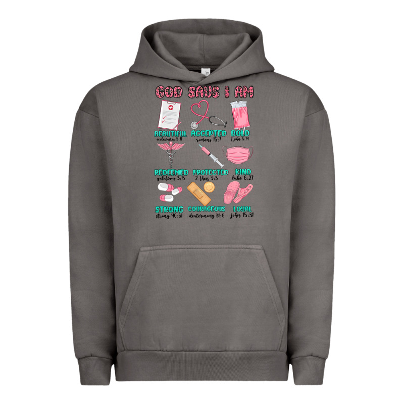 God Says I Am Nurse Urban Hoodie by MaliasSmallBusiness | Teevron