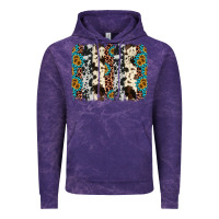 Cloud Purple cowhide leopard gemstone brushstroke Vintage Hoodie - AdoDesignShop