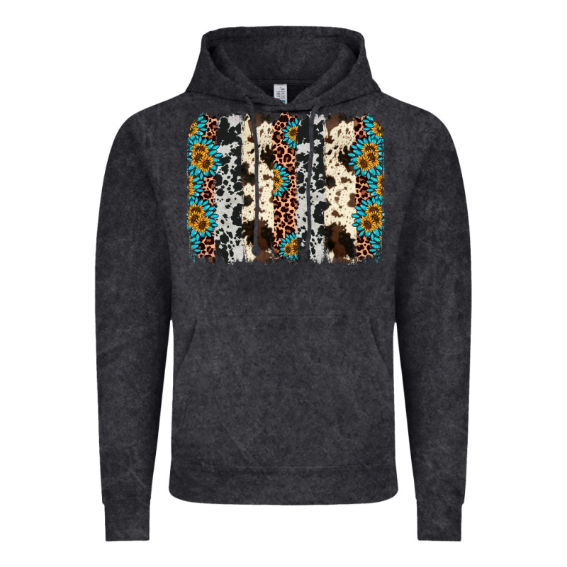 Cowhide Leopard Gemstone Brushstroke Vintage Hoodie by AdoDesignShop | Teevron