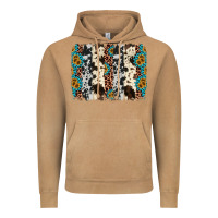 Vintage Camel cowhide leopard gemstone brushstroke Vintage Hoodie - AdoDesignShop