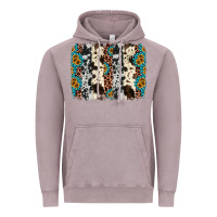 Vintage Zinc cowhide leopard gemstone brushstroke Vintage Hoodie - AdoDesignShop