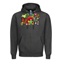 Charcoal Heather mexican mom gnome Zipper Hoodie - CTS Tumbler Store