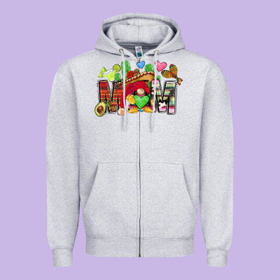 Mexican Mom Gnome Zipper Hoodie Designed By Cts Tumbler Store