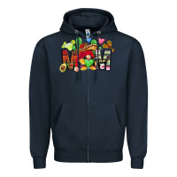 Navy mexican mom gnome Zipper Hoodie - CTS Tumbler Store