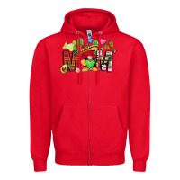 Red mexican mom gnome Zipper Hoodie - CTS Tumbler Store
