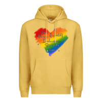 Antique Gold kindness equality peace love inclusion diversity h Premium Hoodie - MaliasSmallBusiness