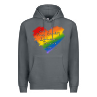 Rock kindness equality peace love inclusion diversity h Premium Hoodie - MaliasSmallBusiness
