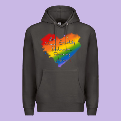 Kindness Equality Peace Love Inclusion Diversity H Premium Hoodie Designed By Maliassmallbusiness