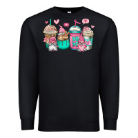 Black valentines day gnomes coffee cups Premium Sweatshirt - Jasminsmagicworld
