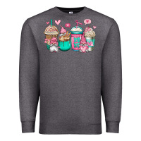 Valentines Day Gnomes Coffee Cups Premium Sweatshirt | Teevron