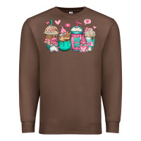 Chestnut valentines day gnomes coffee cups Premium Sweatshirt - Jasminsmagicworld