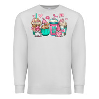Dove Grey valentines day gnomes coffee cups Premium Sweatshirt - Jasminsmagicworld
