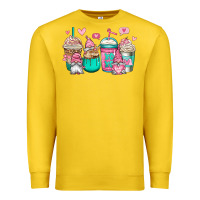 Lemon valentines day gnomes coffee cups Premium Sweatshirt - Jasminsmagicworld