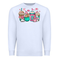 White valentines day gnomes coffee cups Premium Sweatshirt - Jasminsmagicworld