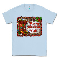 Dusty Blue merry christmas yall Classic Tee - RanaPortraitStore