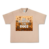 Burro life is better with dogs Urban Heavy Tee - MaliasSmallBusiness
