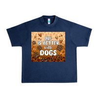 Navy life is better with dogs Urban Heavy Tee - MaliasSmallBusiness