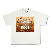 Pistachio life is better with dogs Urban Heavy Tee - MaliasSmallBusiness