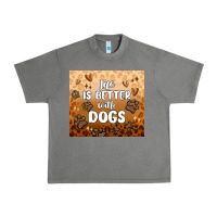 Tornado life is better with dogs Urban Heavy Tee - MaliasSmallBusiness