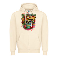 Sandshell mexican skeleton Zipper Hoodie - CTS Tumbler Store