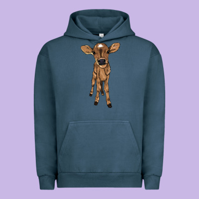 Baby Cow Urban Hoodie Designed By Nancycooperartshop