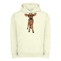 Pigment Pistachio baby cow Urban Hoodie - NancyCooperArtShop
