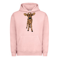 Pigment Salmon baby cow Urban Hoodie - NancyCooperArtShop