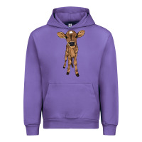 Tulip baby cow Urban Hoodie - NancyCooperArtShop