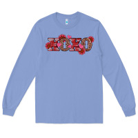 Colony Blue valentine's day xoxo sunflower heart Long Sleeve Tee - RanaPortraitStore