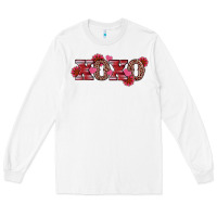 White valentine's day xoxo sunflower heart Long Sleeve Tee - RanaPortraitStore