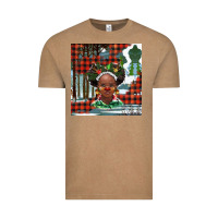 Vintage Coffee Christmas African girl Vintage Tee - BarkalooDesign