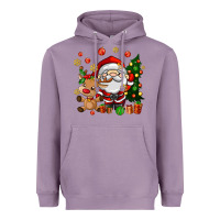 Lavender santa and reindeer Heavyweight Hoodie - AdoDesignShop