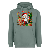 Sage santa and reindeer Heavyweight Hoodie - AdoDesignShop