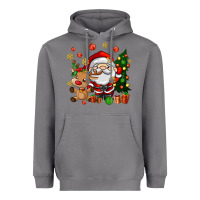 Storm santa and reindeer Heavyweight Hoodie - AdoDesignShop