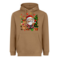 Toasted Coconut santa and reindeer Heavyweight Hoodie - AdoDesignShop