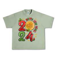 Oil Green happy new year 2024 Urban Heavy Tee - MaliasSmallBusiness