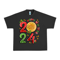Pigment Black happy new year 2024 Urban Heavy Tee - MaliasSmallBusiness