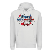 Dove Grey happy memorial day Premium Hoodie - MaliasSmallBusiness