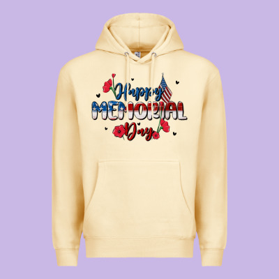 Happy Memorial Day Premium Hoodie Designed By Maliassmallbusiness