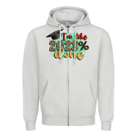 Dove Grey i'm 2023 done Zipper Hoodie - Zillion Design Studio