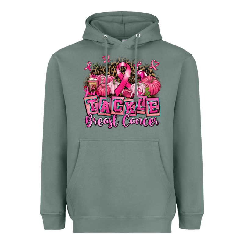 Tackle Breast Cancer With Pumpkin Heavyweight Hoodie by AdoDesignShop | Teevron