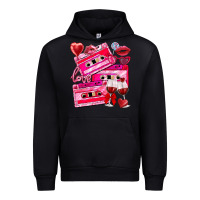 Black valentines day cassette Urban Hoodie - NancyCooperArtShop